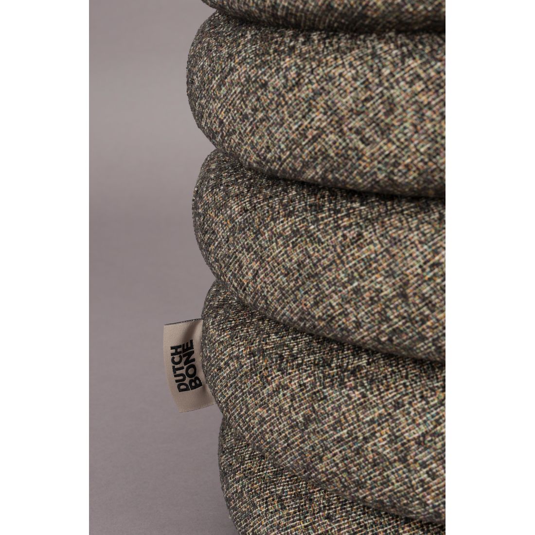 Dutchbone Poef Fern Zwart