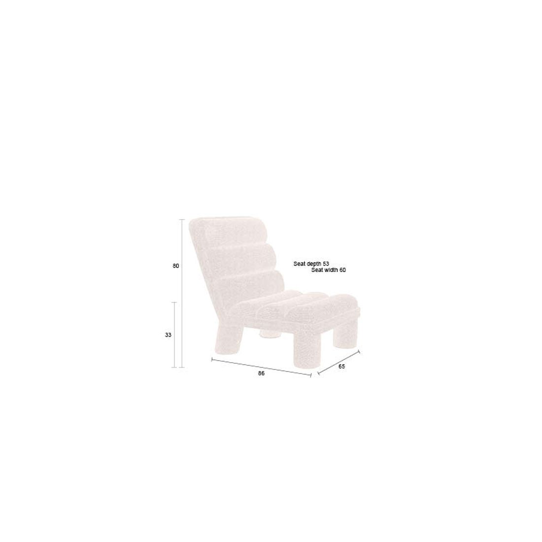 Dutchbone Fauteuil Fern Grijs