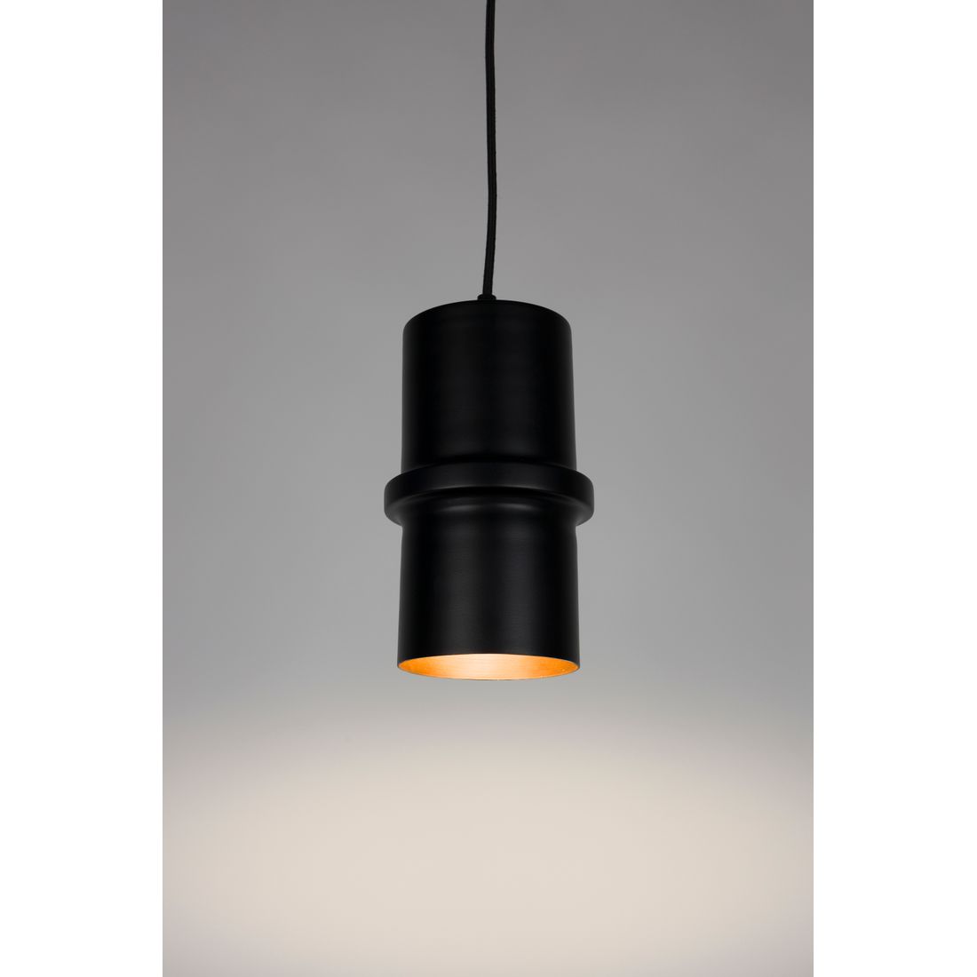 White Label Living Hanglamp Duct Zwart S