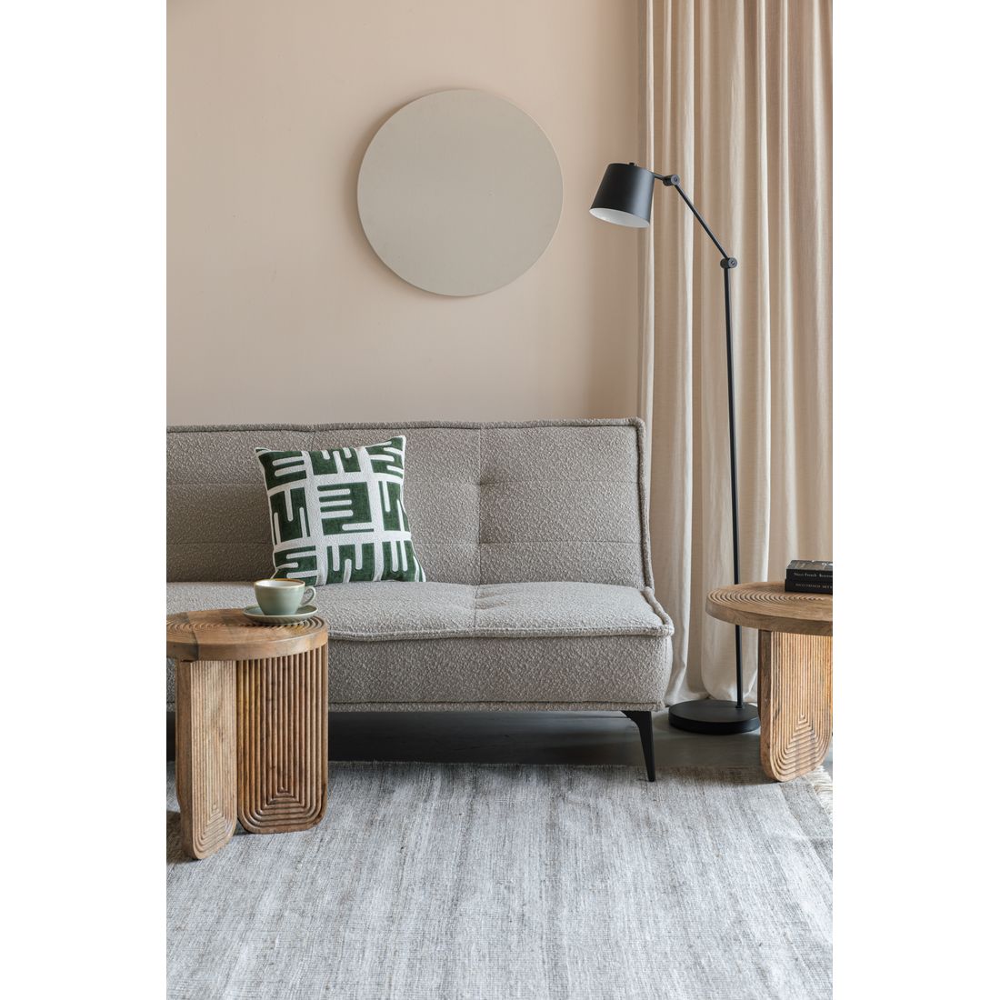 White Label Living 3-zits Slaapbank Cielke Beige