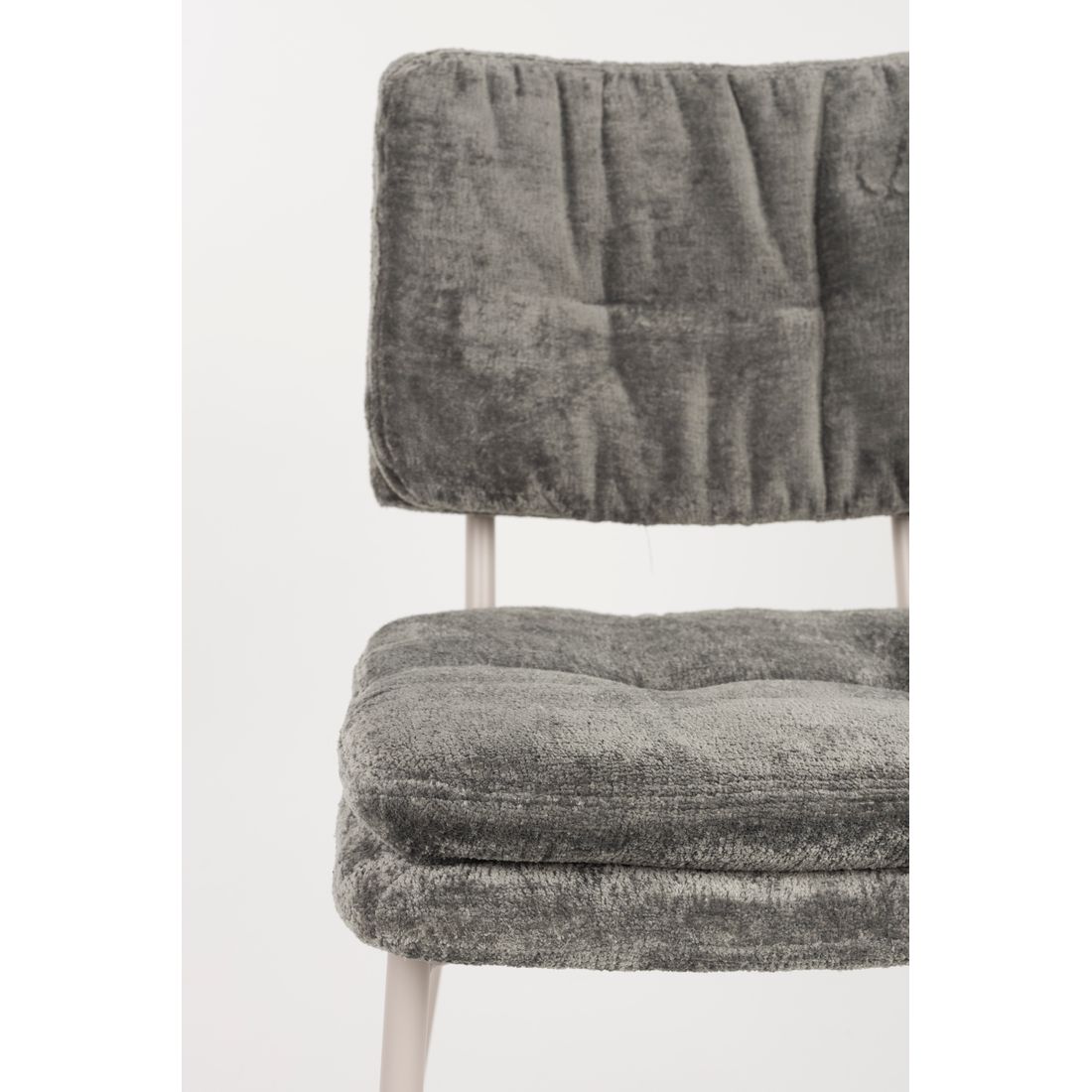 White Label Living Eetkamerstoel Franck Grijs