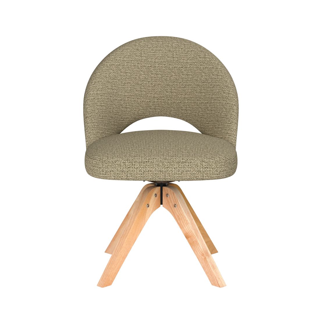 White Label Living Eetkamerstoel Mick Groen Hout