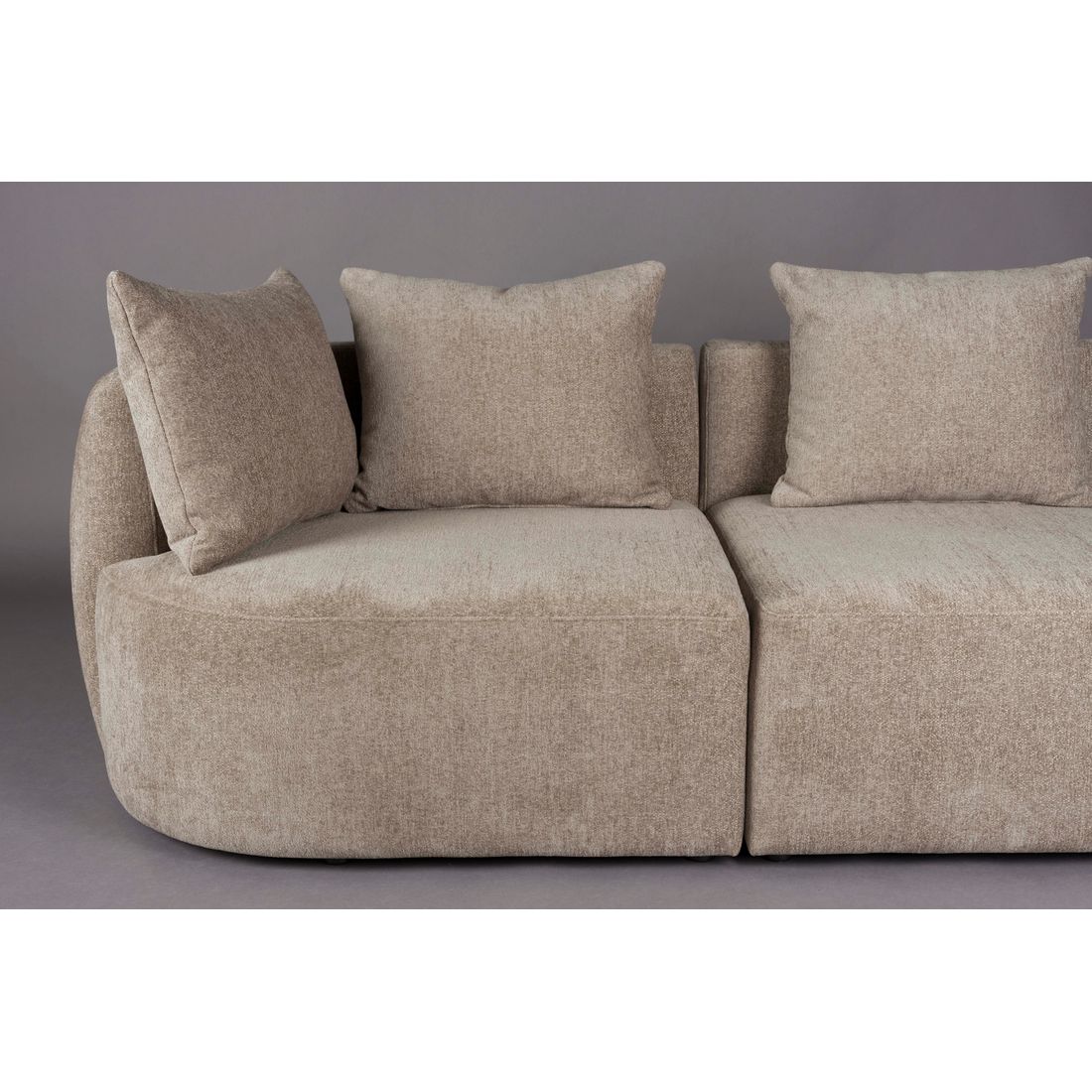 Dutchbone 4.5-zits Bank Rocca Cappuccino