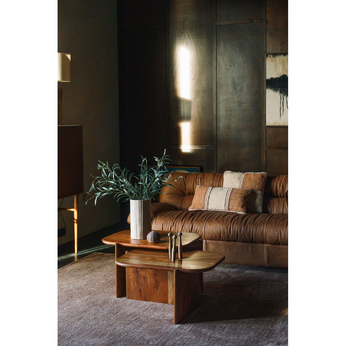 Dutchbone 3-zits Bank Douglas Wax Leer Cognac