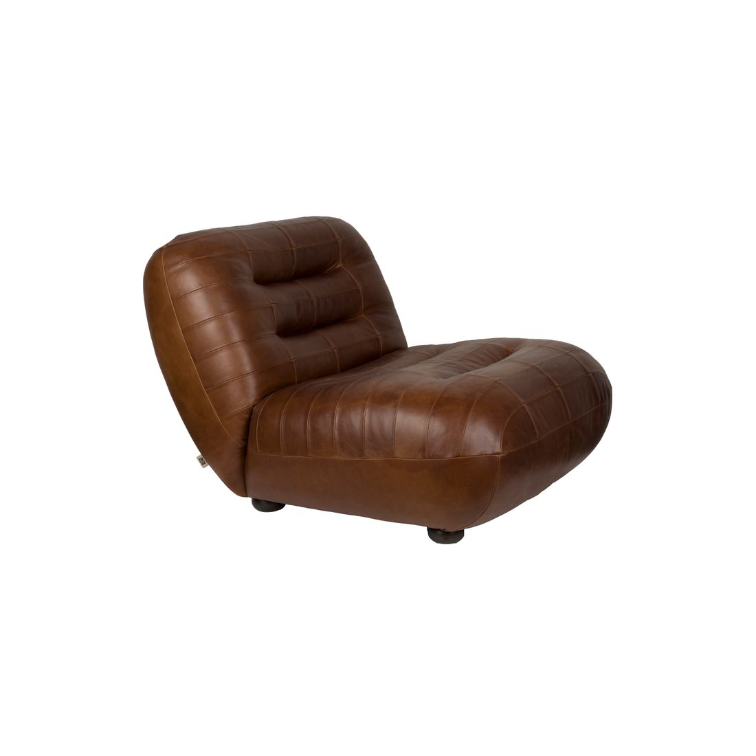 Dutchbone Fauteuil Wyatt Wax Leer Donkerbruin