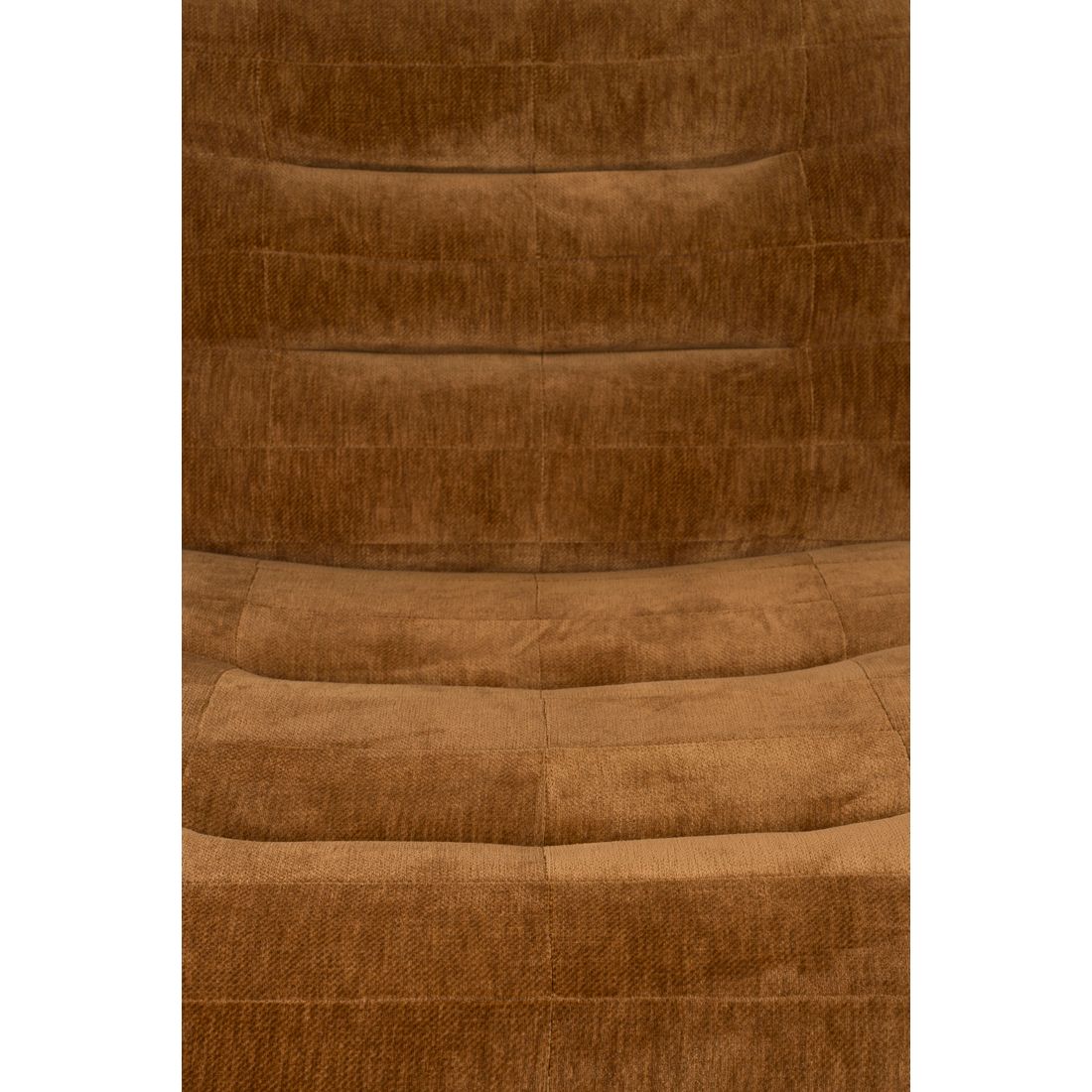 Dutchbone Fauteuil Wyatt Velours Cognac