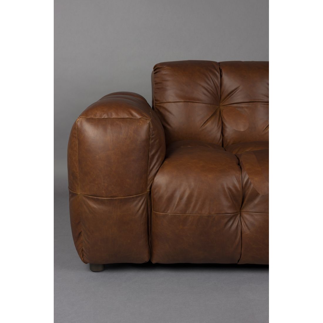 Dutchbone 3-zits bank Hackman Bruin