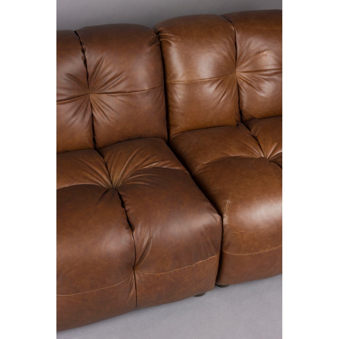 Dutchbone 3-zits bank Hackman Bruin