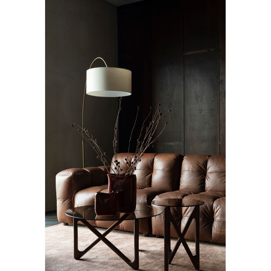 Dutchbone 3-zits bank Hackman Bruin