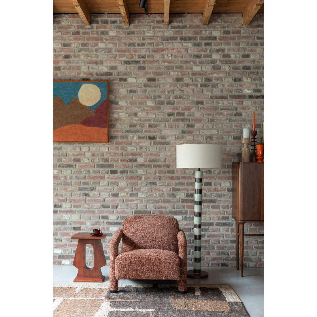 Dutchbone Fauteuil Kent bordeauxrood