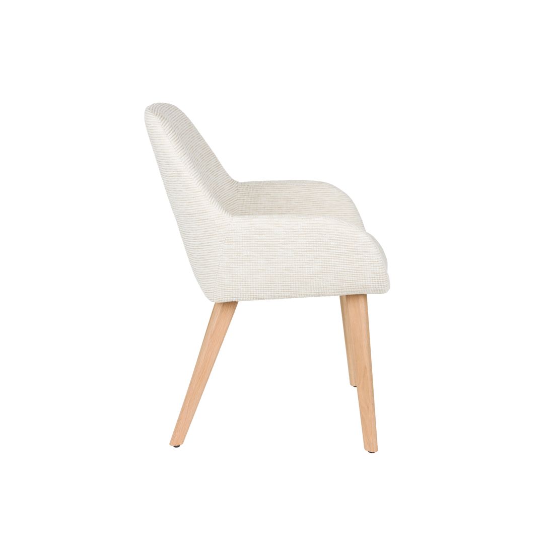 White Label Living Eetkamerstoel Loua Wit