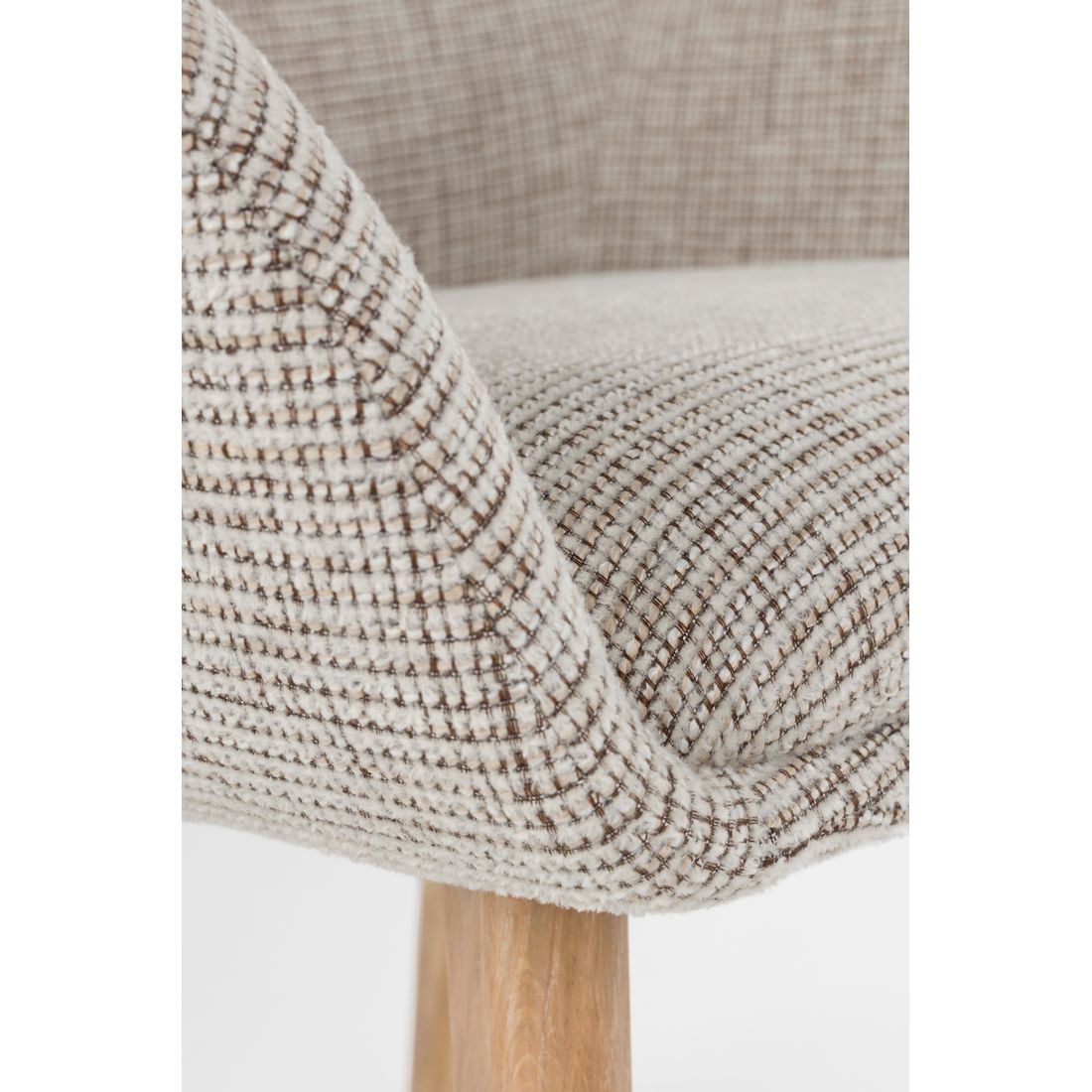 White Label Living Eetkamerstoel Loua Beige