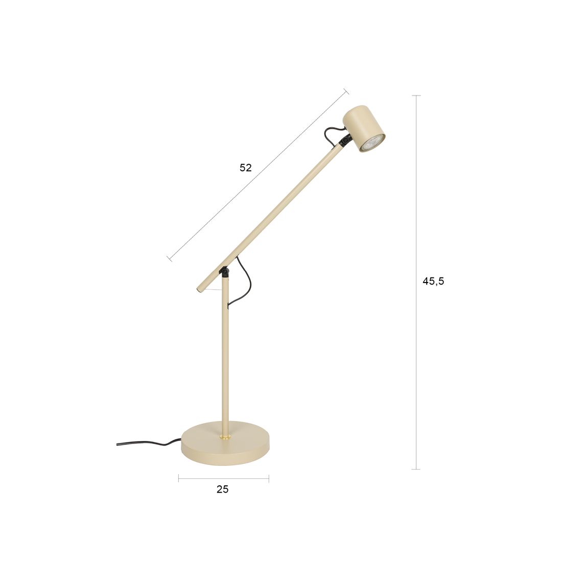 White Label Living Tafellamp Aero Beige