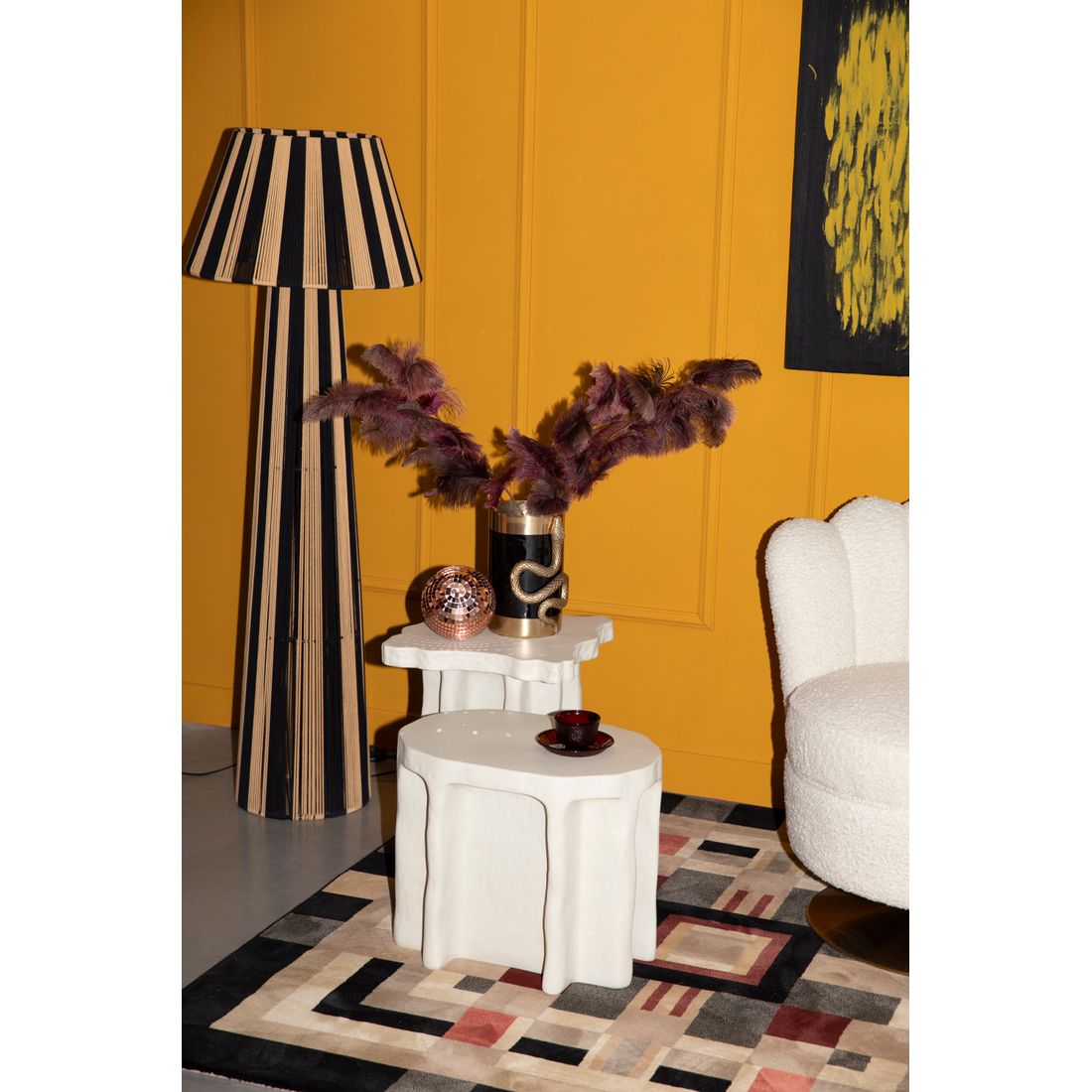 Bold Monkey Vloerkleed Urban Maze 200x200cm