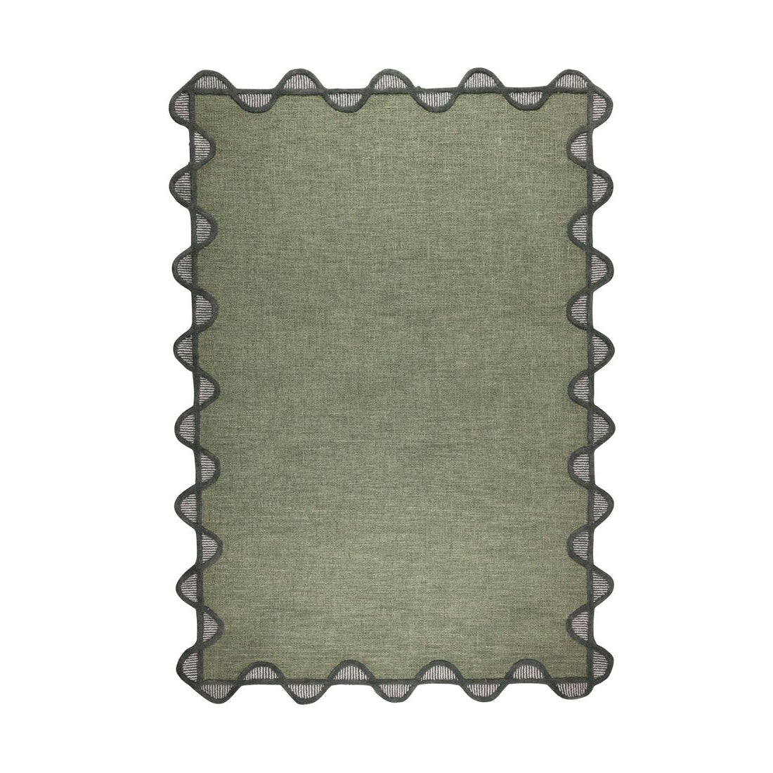 Bold Monkey Vloerkleed Sugar Lines 160x230cm Groen