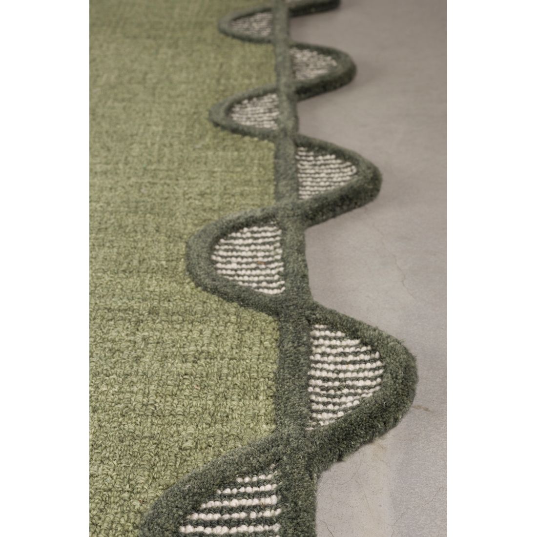 Bold Monkey Vloerkleed Sugar Lines 160x230cm Groen