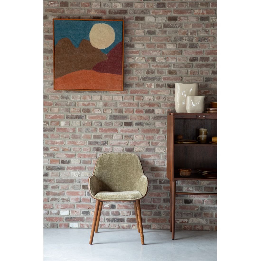 Dutchbone Eetkamerstoel Taylor Groen