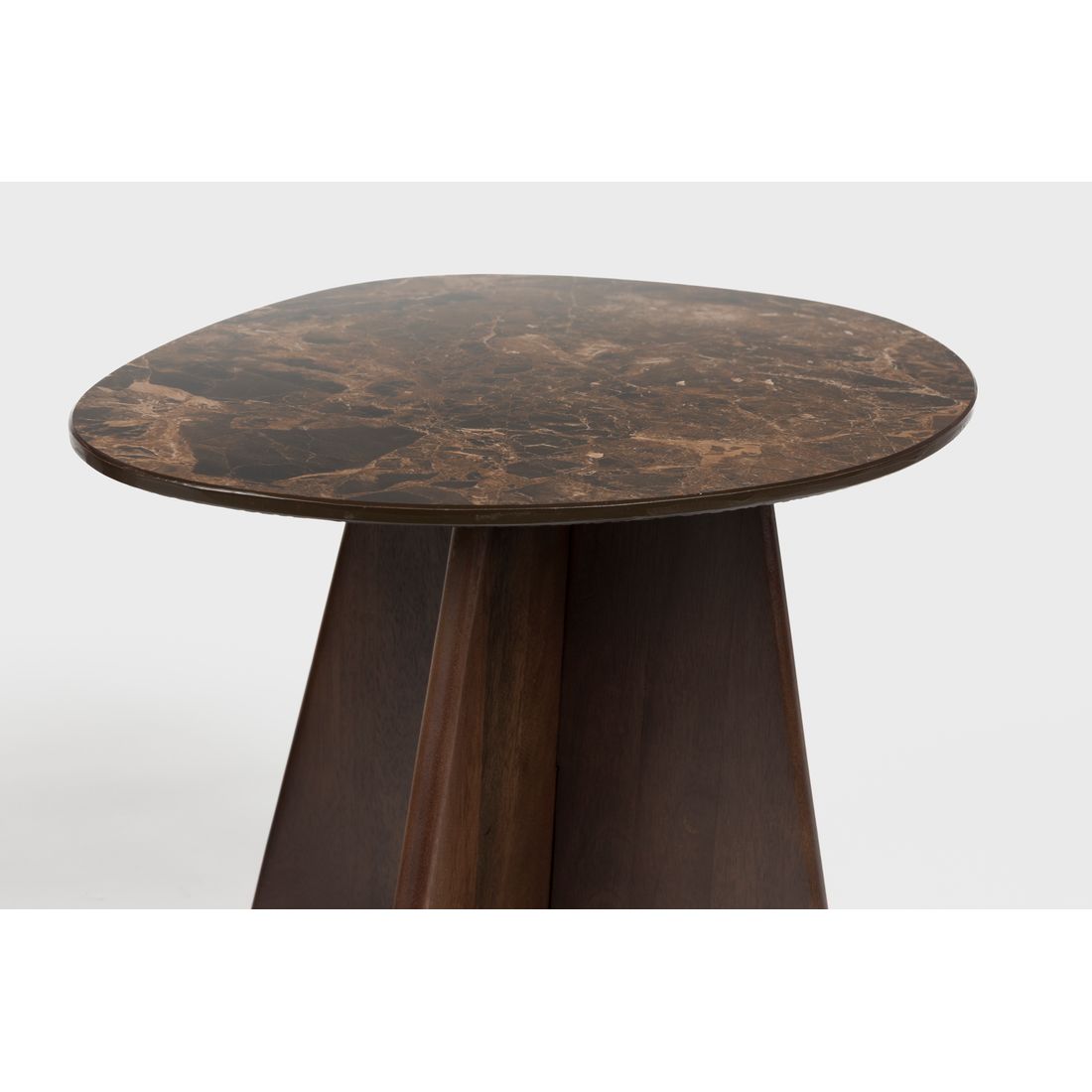 White Label Living Bijzettafel Naut Walnoot (Set van 2)