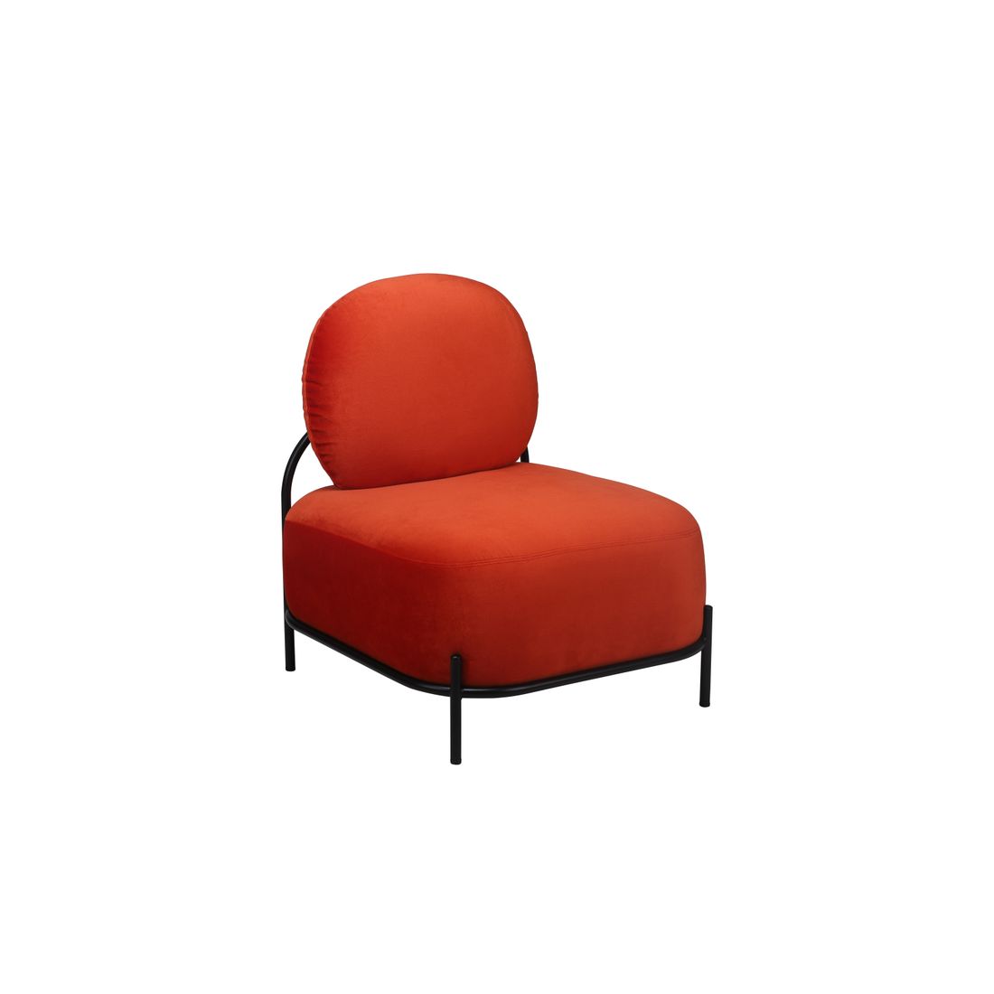 White Label Living Fauteuil Polly Oranje Rood