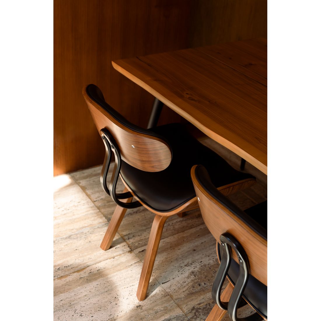 Dutchbone Eetkamerstoel Blackwood Walnoot