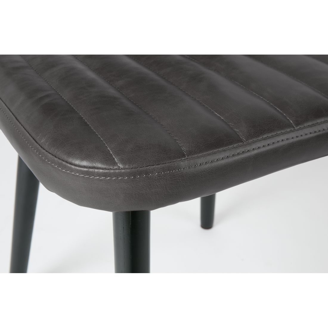 White Label Living Eetkamerstoel Jake Donkergrijs