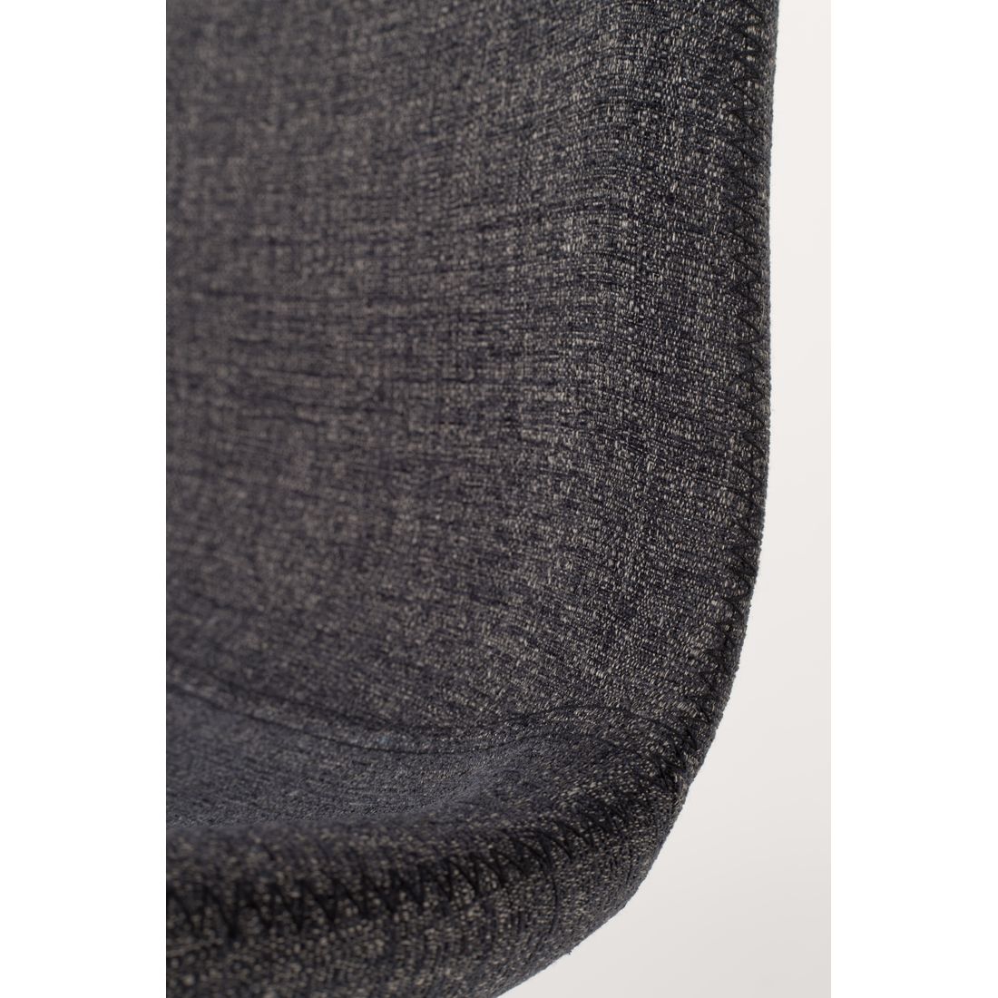 White Label Living Eetkamerstoel Lester Zwart