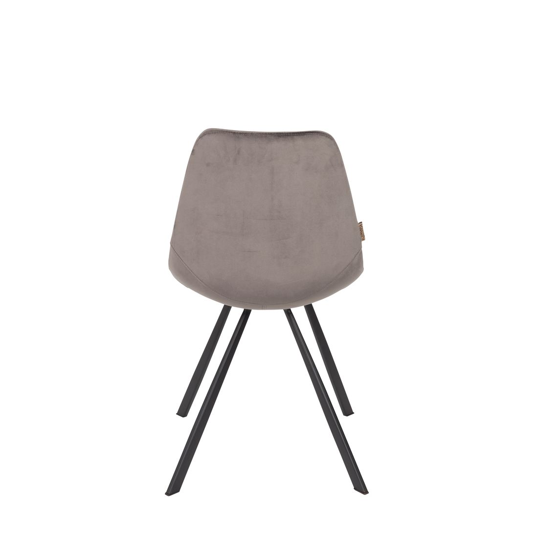Dutchbone Eetkamerstoel Franky Velvet Grijs