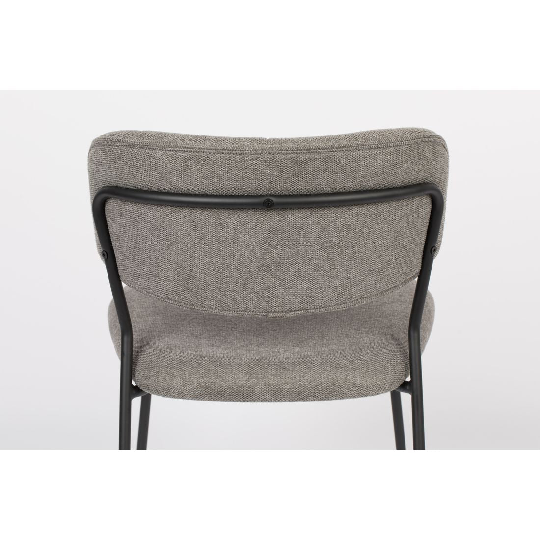 White Label Living Eetkamerstoel Jolien Zwart/Grijs