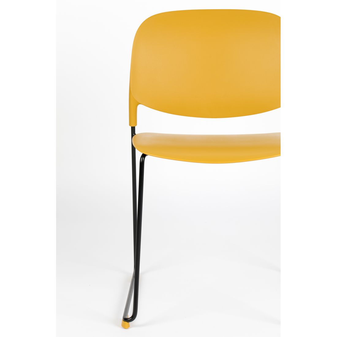 White Label Living Eetkamerstoel Stacks Okergeel