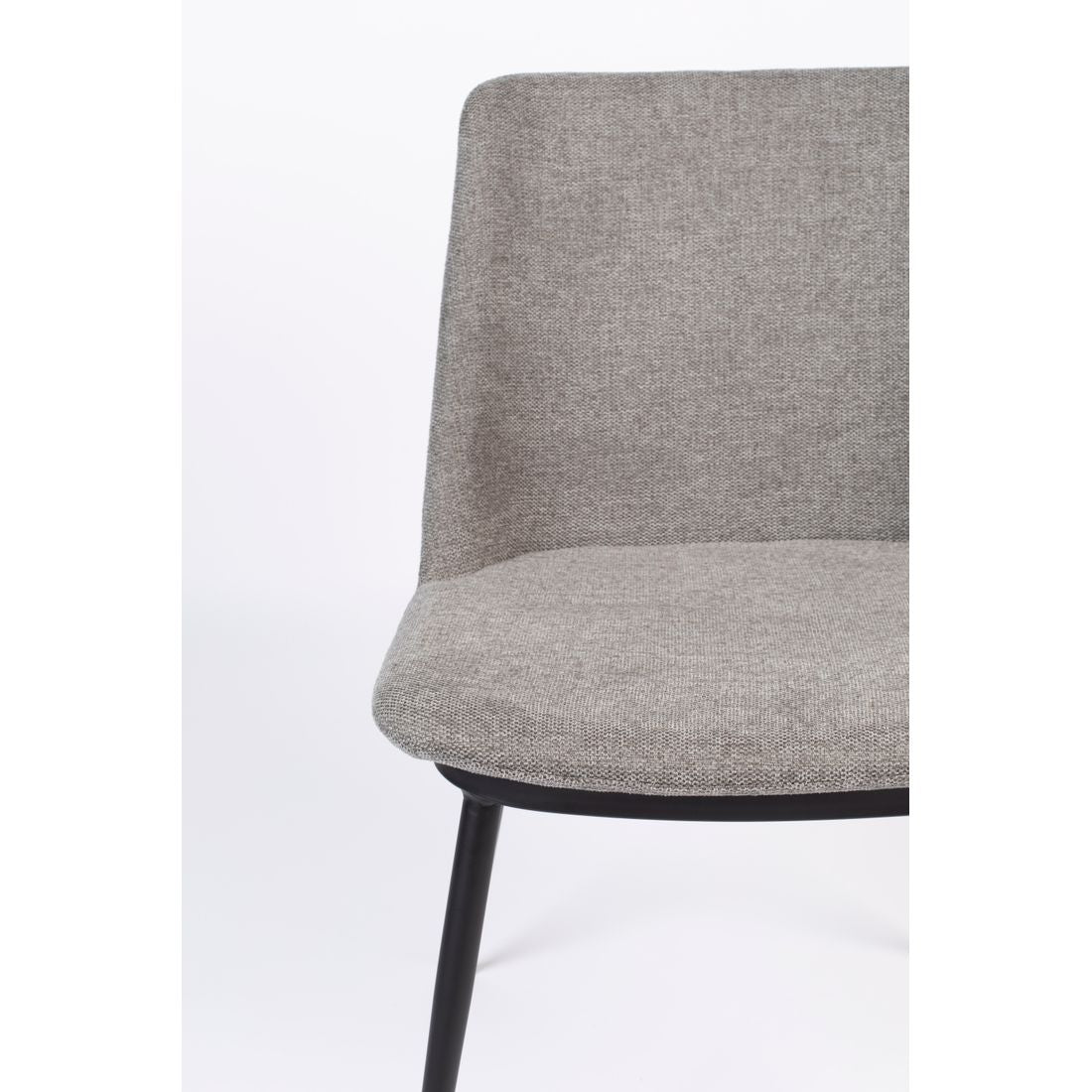 White Label Living Eetkamerstoel Lionel Grijs