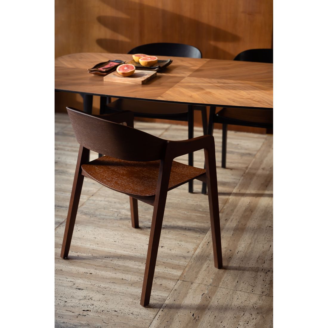 Dutchbone Eetkamerstoel Westlake Walnoot