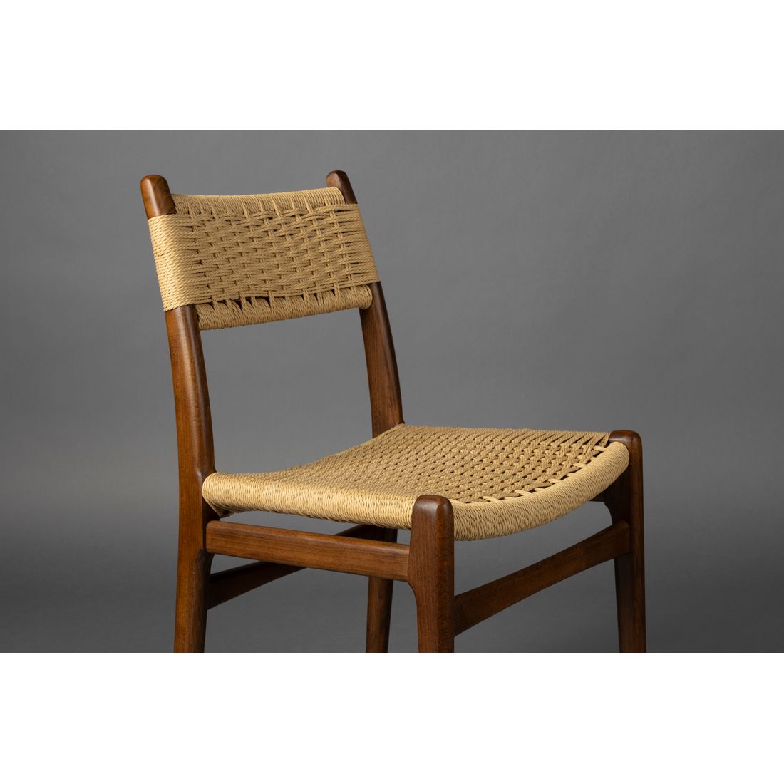 Dutchbone Eetkamerstoel Cecile Walnoot