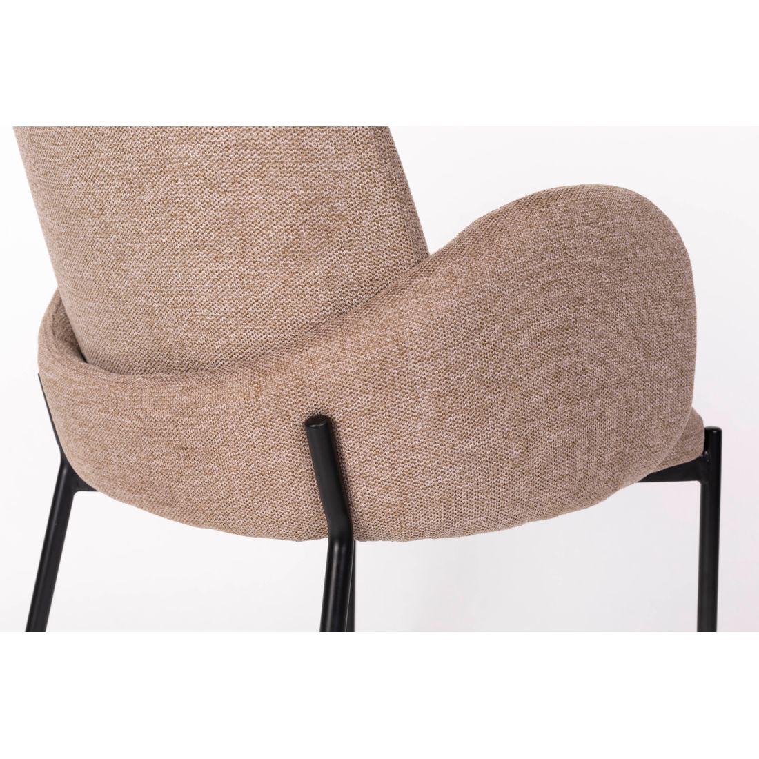 White Label Living Eetkamerstoel Tjarda Bruin