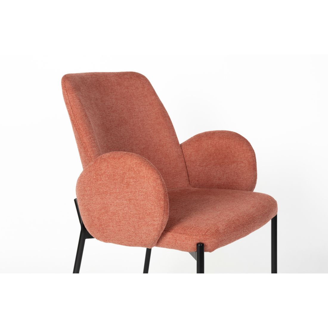 White Label Living Eetkamerstoel Tjarda Roze