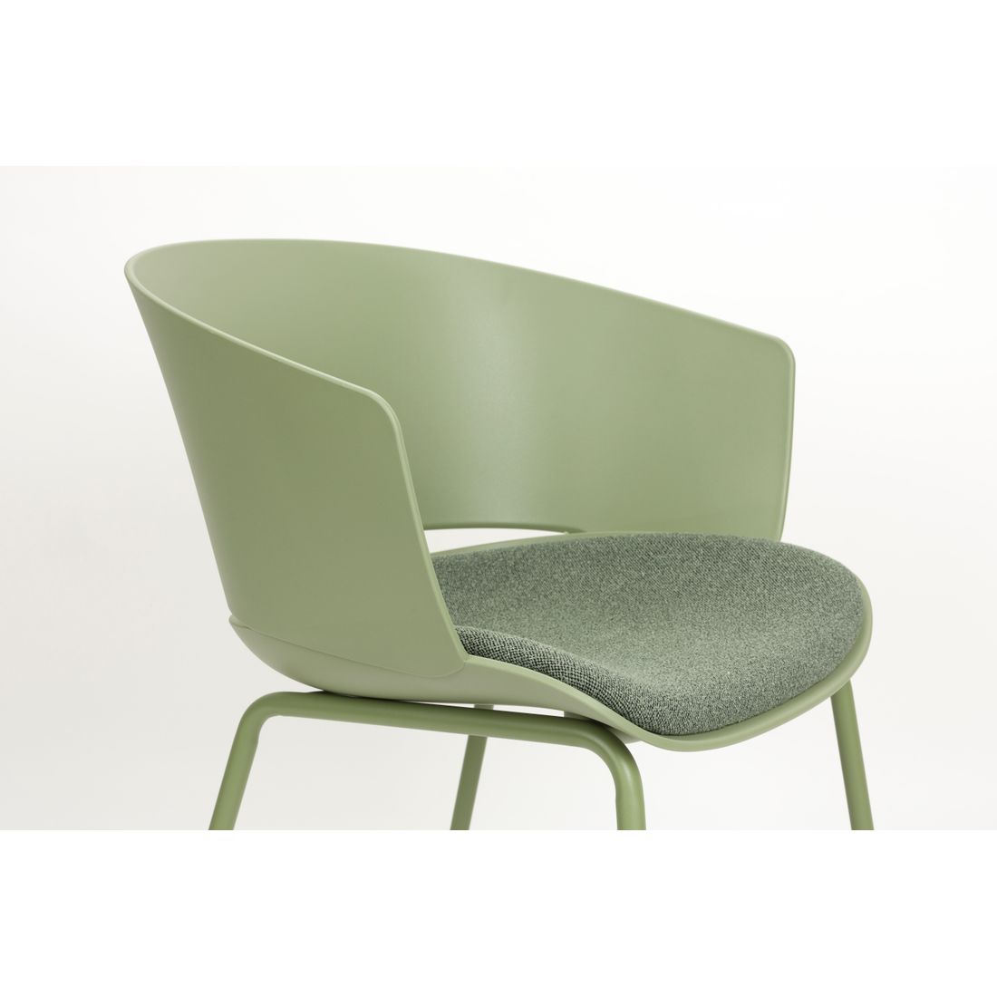 White Label Living Eetkamerstoel Jessica Groen