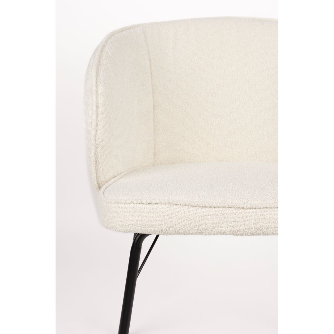 White Label Living Eetkamerstoel Joa Wit