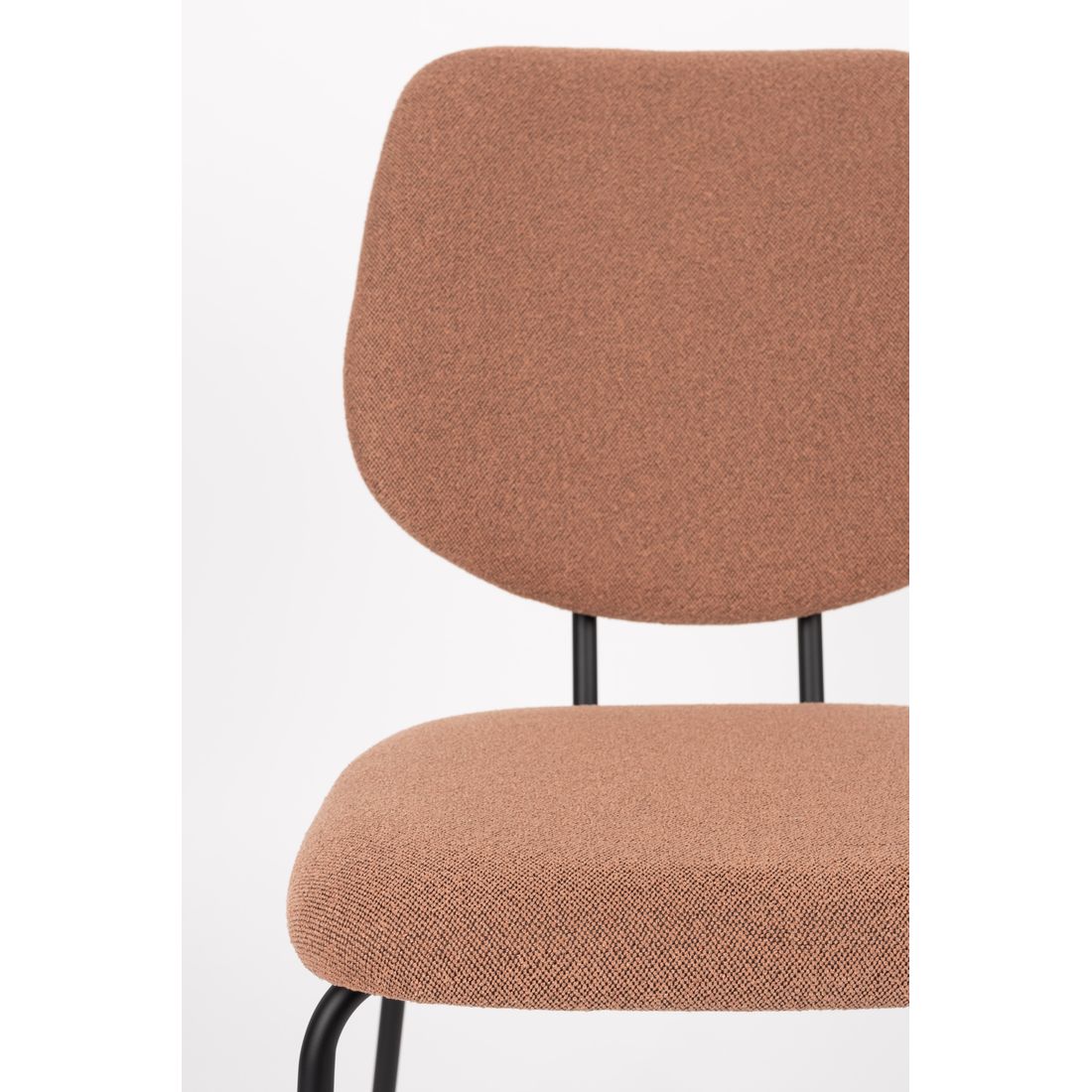 White Label Living Eetkamerstoel Zelo Roze