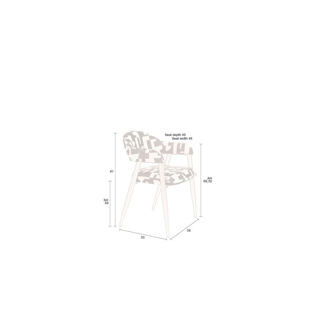 Dutchbone Eetkamerstoel Miyo