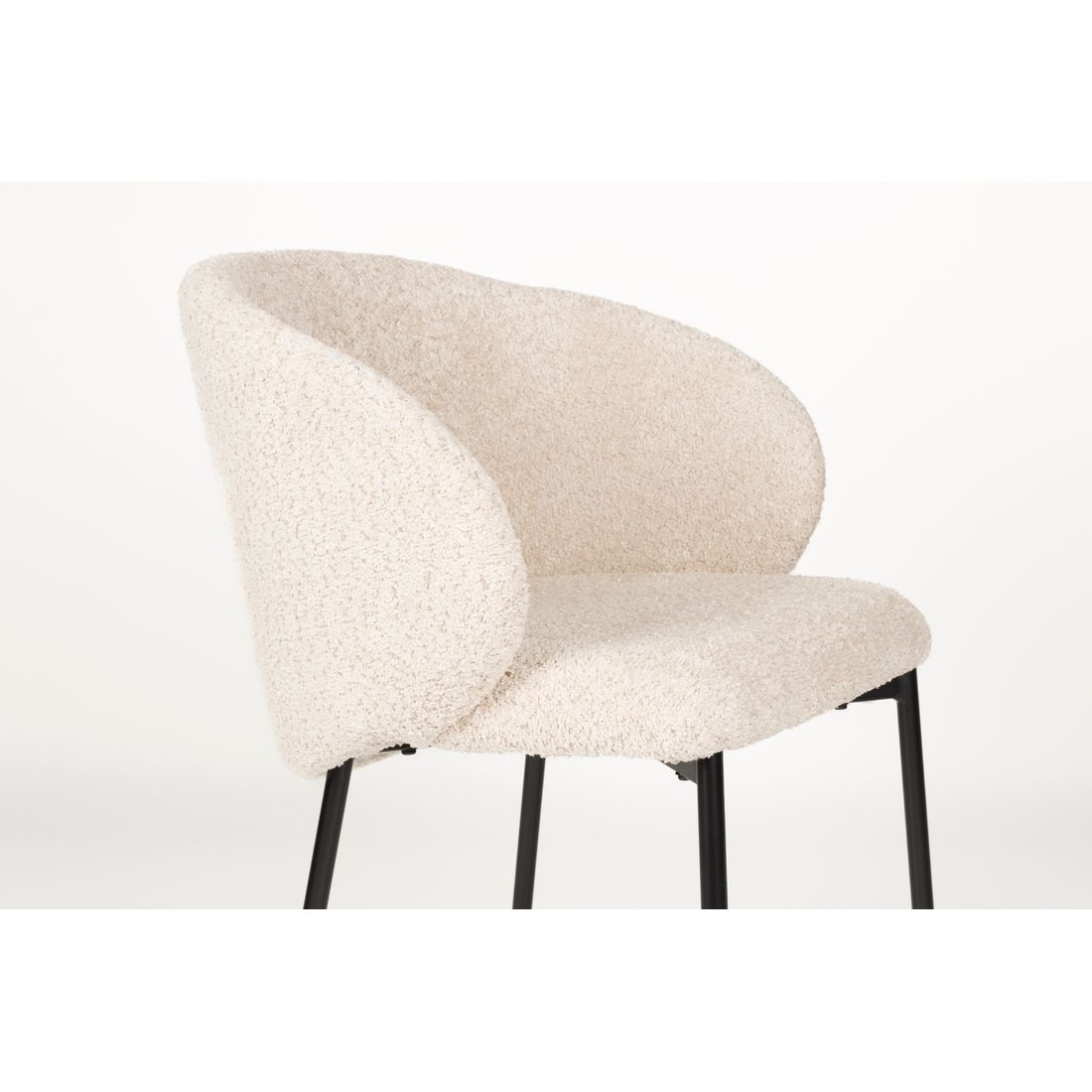 White Label Living Eetkamerstoel Ayle Wit