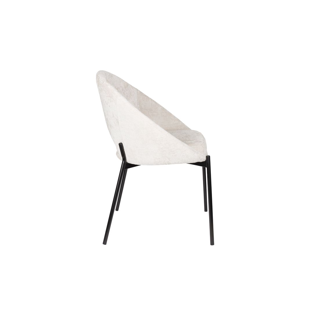 White Label Living Eetkamerstoel Dando Wit