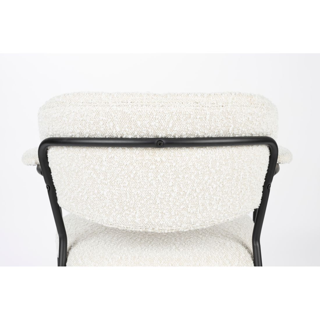 White Label Living Eetkamerstoel Jolien Zwart Wit