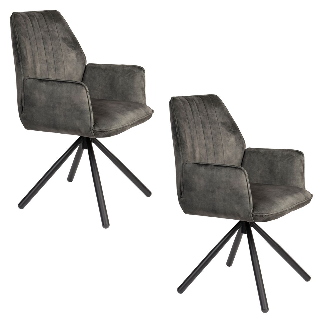 White Label Living Eetkamerstoel Jamie Groen