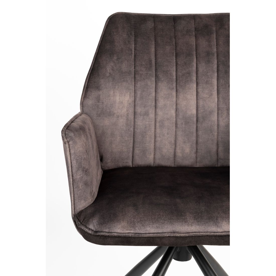 White Label Living Eetkamerstoel Jamie Donkerbruin