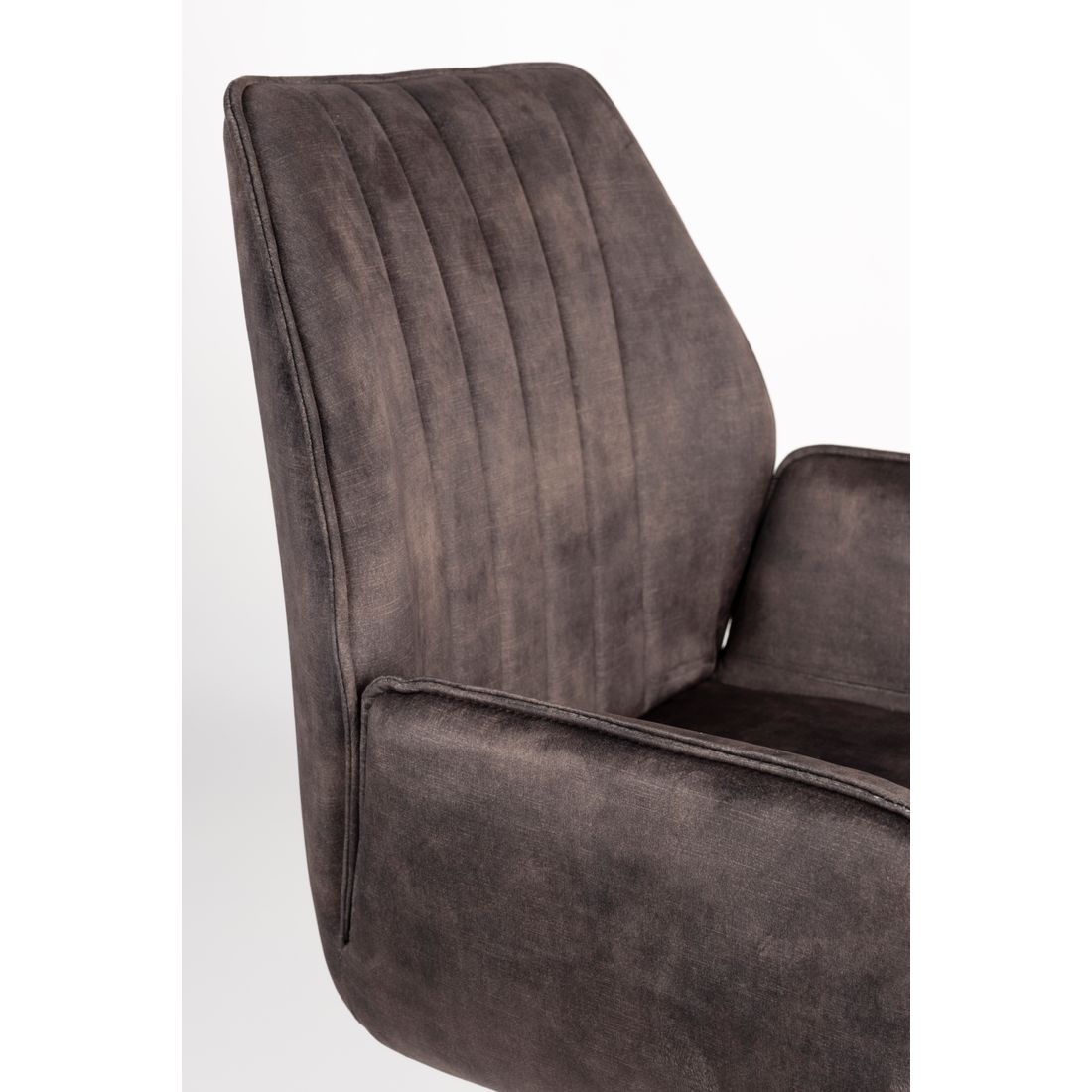 White Label Living Eetkamerstoel Jamie Donkerbruin