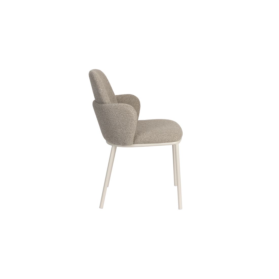 White Label Living Eetkamerstoel Jerrico Bruin Beige