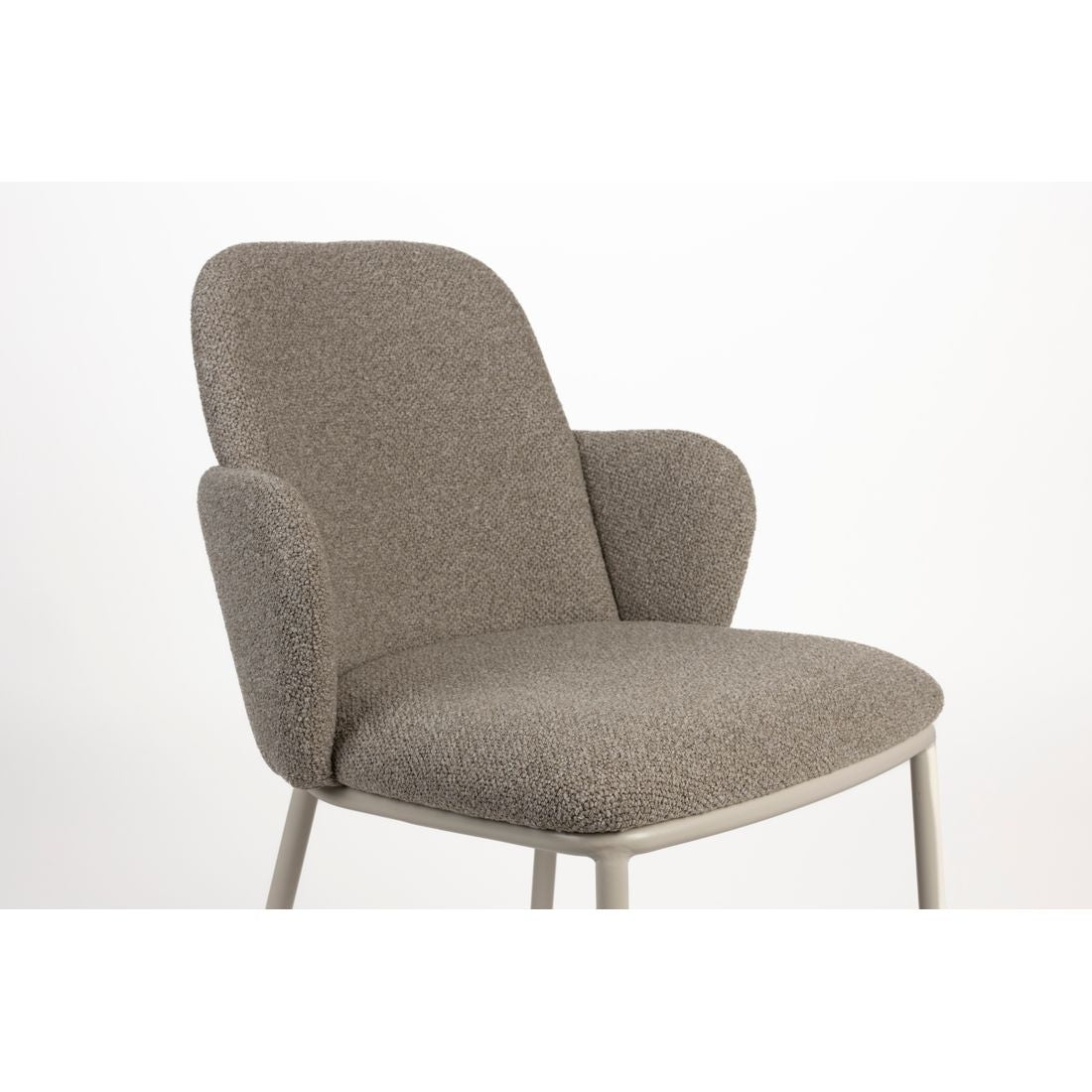 White Label Living Eetkamerstoel Jerrico Bruin Beige