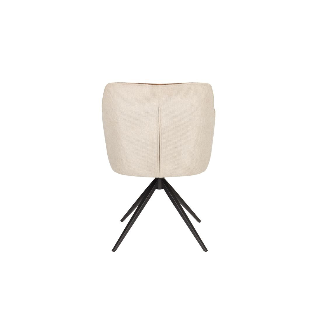 White Label Living Eetkamerstoel Daley Beige / Bruin