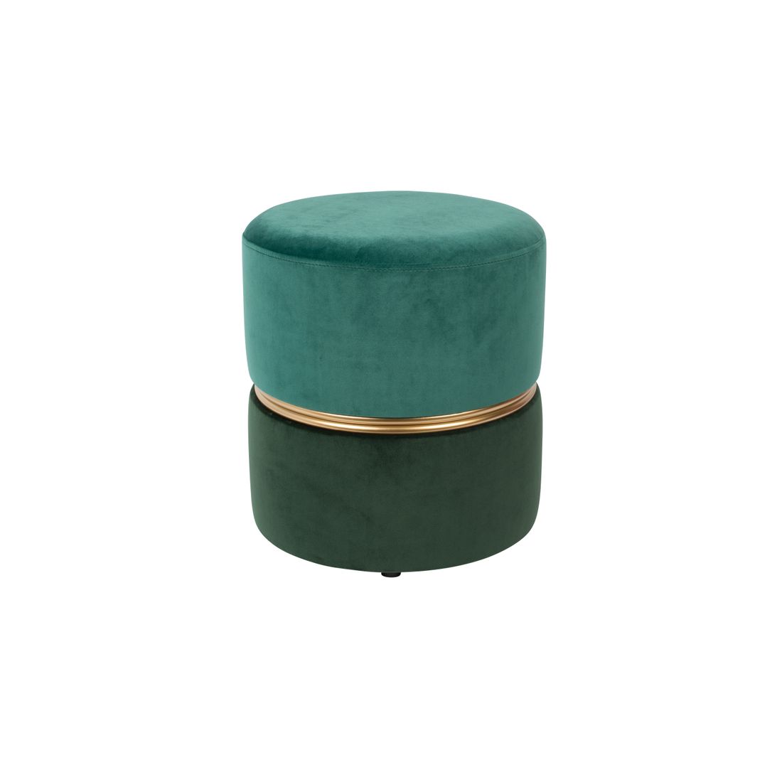 White Label Living Poef Bubbly Groen Blauw