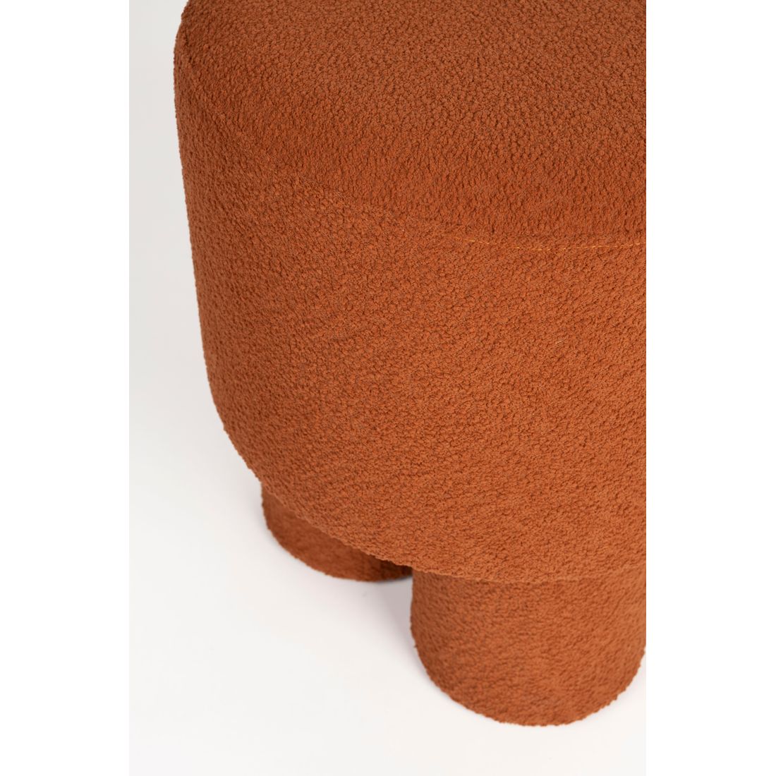 White Label Living Poef Marcos Rood Bruin