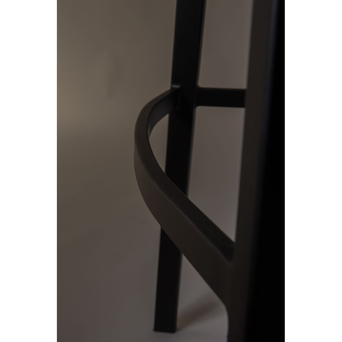 Dutchbone Barkruk Franky Zwart Hoog